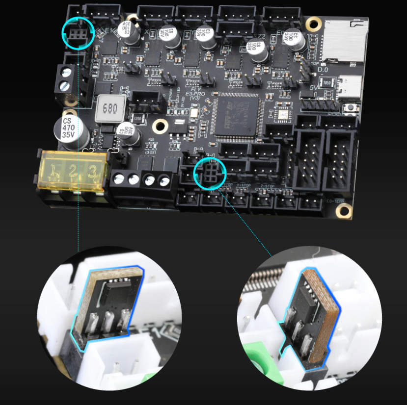 Fly-E3-Pro-v3 Fan Mosfets