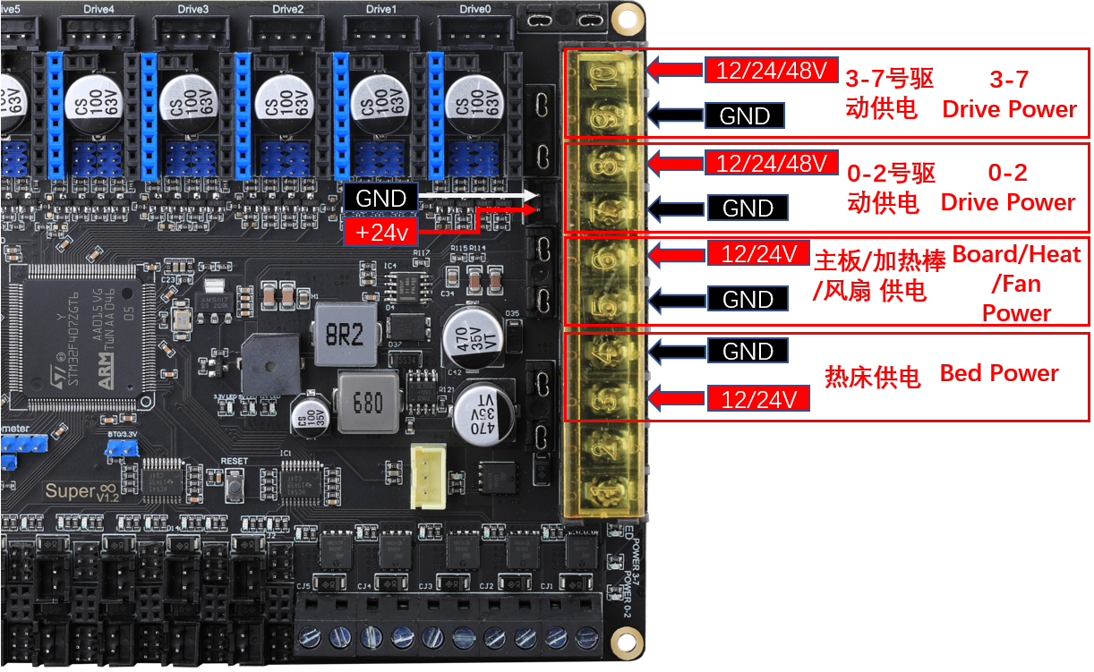 Fly-Super8 Power Connections