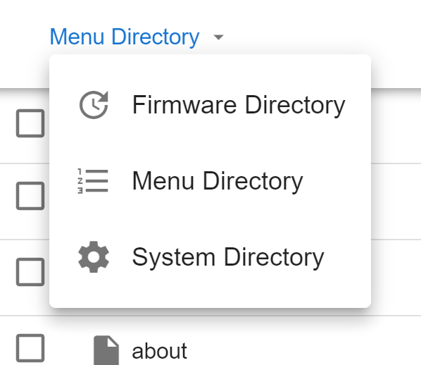 Dropdown Menu