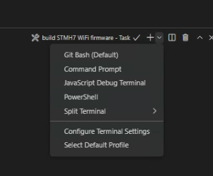 VSCode Default Terminal 1